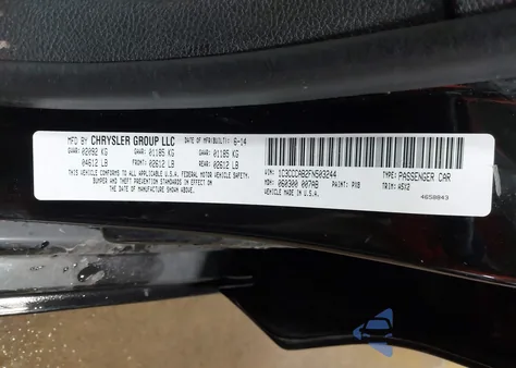 2015 Chrysler 200 Limited from USA, damaged, VIN 1C3CCCAB2FN503244